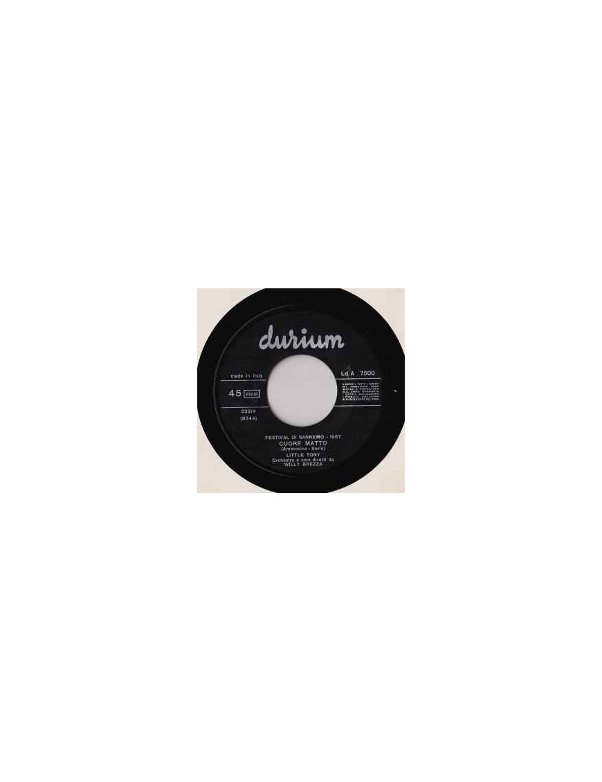 Cuore Matto [Little Tony] - Vinyl 7", 45 RPM