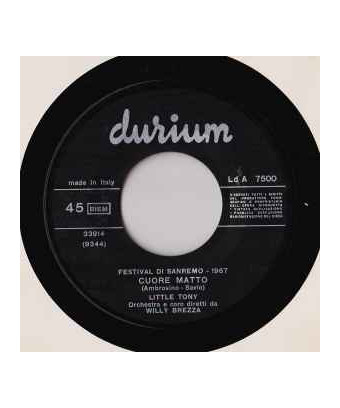 Cuore Matto [Little Tony] – Vinyl 7", 45 RPM [product.brand] 1 - Shop I'm Jukebox 