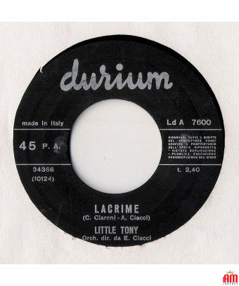 Larmes [Little Tony] - Vinyle 7", 45 tours [product.brand] 1 - Shop I'm Jukebox 