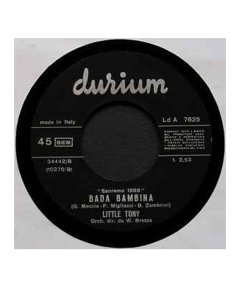 Bada Bambina [Little Tony] – Vinyl 7", 45 RPM, Single