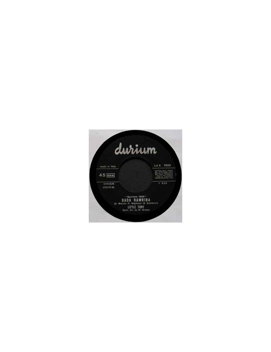 Bada Bambina [Little Tony] - Vinyl 7", 45 RPM, Single [product.brand] 1 - Shop I'm Jukebox 