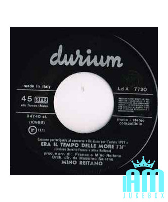 Era Il Tempo Delle More [Mino Reitano] - Vinyl 7", 45 tours, Single [product.brand] 1 - Shop I'm Jukebox 
