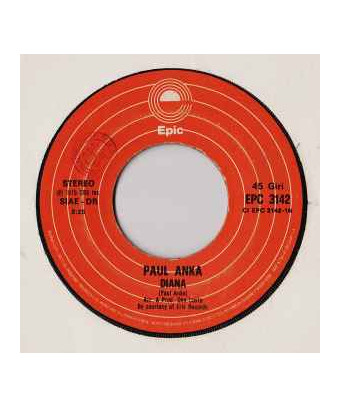 Diana [Paul Anka] - Vinyle 7", 45 tours, stéréo