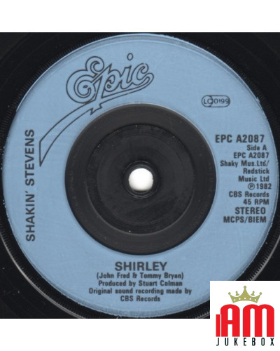 Shirley [Shakin' Stevens] - Vinyle 7", 45 tours, Single, Stéréo [product.brand] 1 - Shop I'm Jukebox 