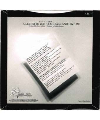 A Letter To You [Shakin' Stevens] – Vinyl 7", 45 RPM, Single, Stereo