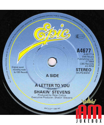 A Letter To You [Shakin' Stevens] - Vinyl 7", 45 RPM, Single, Stereo [product.brand] 1 - Shop I'm Jukebox 