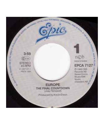 The Final Countdown [Europe (2)] - Vinyl 7", 45 RPM, Single, Stereo