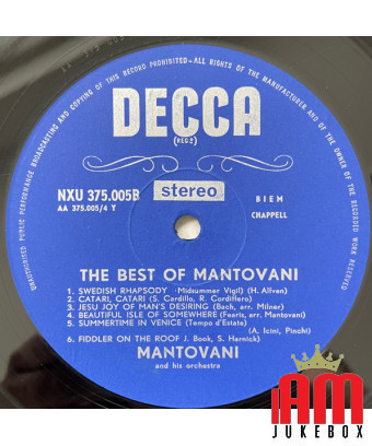 Box set Mantovani And His Orchestra – The Best Of Mantovani [product.brand] 1 - Shop I'm Jukebox 
