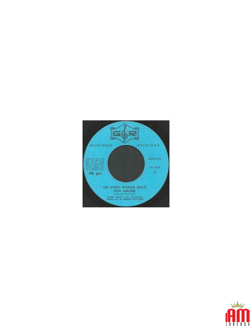 La Tramontana A Man Cries Only For Love [Rudy Rickson,...] - Vinyl 7", 45 RPM [product.brand] 1 - Shop I'm Jukebox 