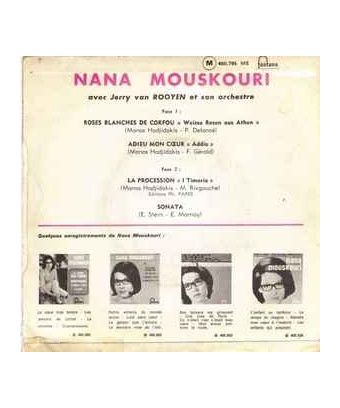 Roses Blanches De Corfou [Nana Mouskouri] – Vinyl 7", 45 RPM, EP, Neuauflage [product.brand] 1 - Shop I'm Jukebox 