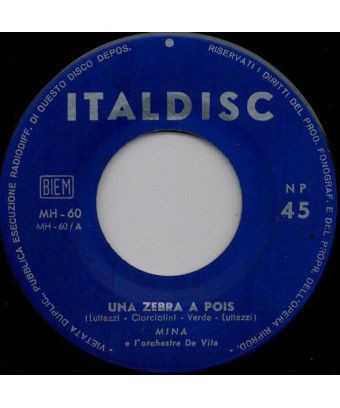 A Polka Dot Zebra Do You Want to Leave Me [Mina (3)] - Vinyl 7", 45 RPM [product.brand] 1 - Shop I'm Jukebox 