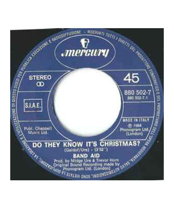 Do They Know It's Christmas? [Band Aid] - Vinyl 7", 45 RPM, Single, Stereo