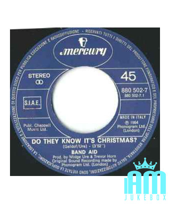 Savent-ils que c'est Noël? [Band Aid] - Vinyle 7", 45 tours, simple, stéréo [product.brand] 1 - Shop I'm Jukebox 