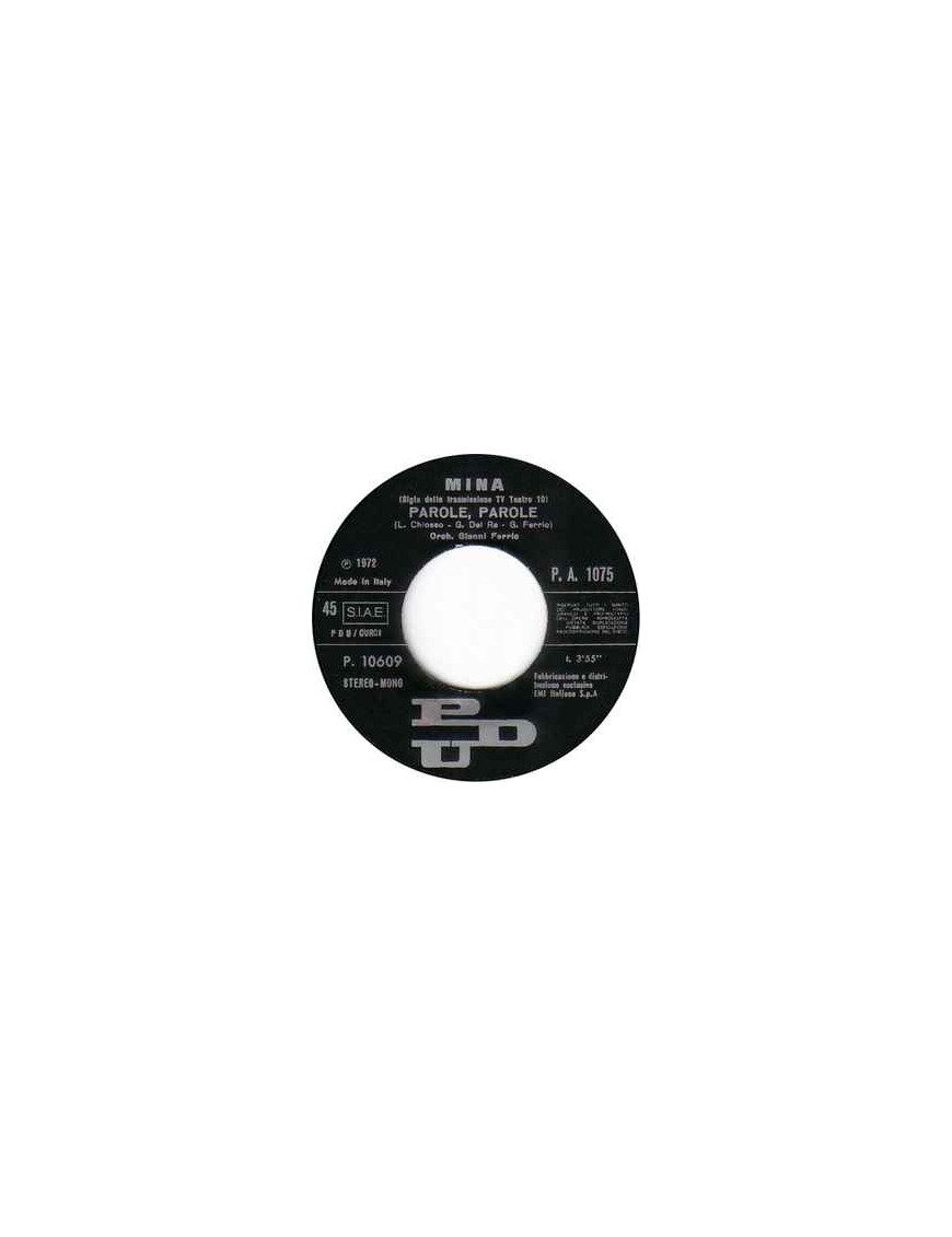 Parole - Parole [Mina (3),...] - Vinyl 7", 45 RPM