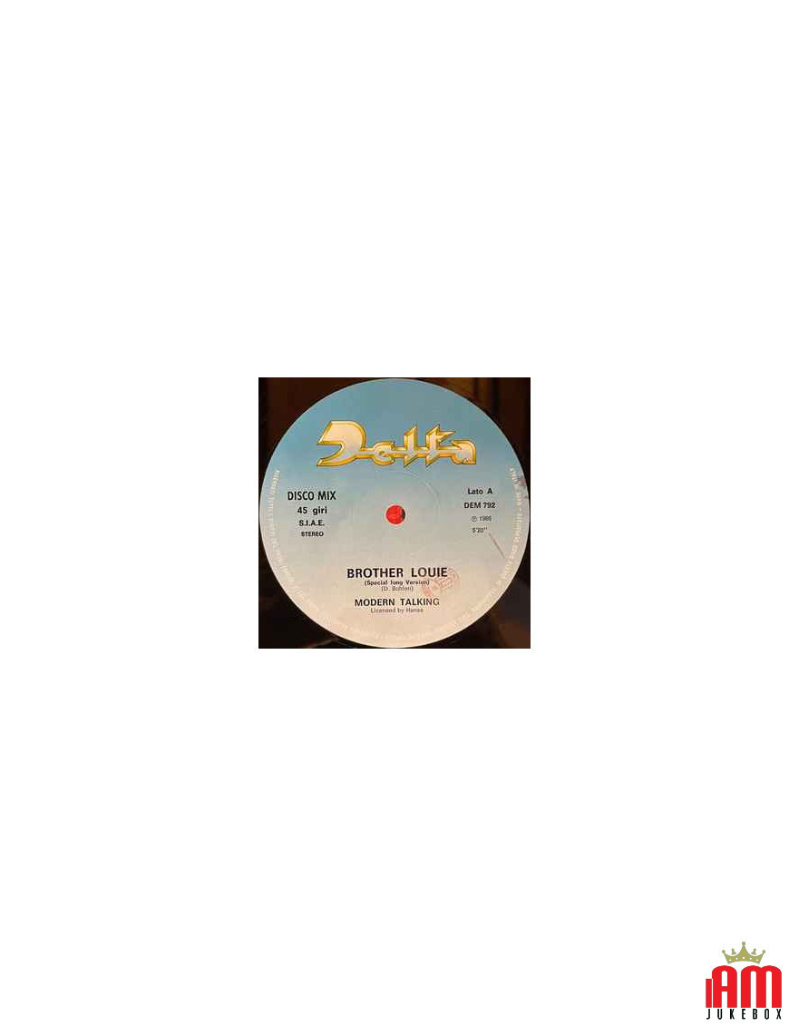 Brother Louie [Modern Talking] – Vinyl 7", 45 RPM, Single [product.brand] 1 - Shop I'm Jukebox 