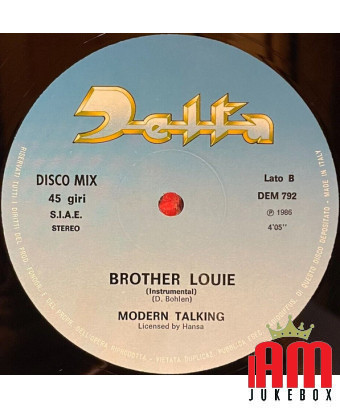 Brother Louie [Modern Talking] – Vinyl 7", 45 RPM, Single [product.brand] 1 - Shop I'm Jukebox 