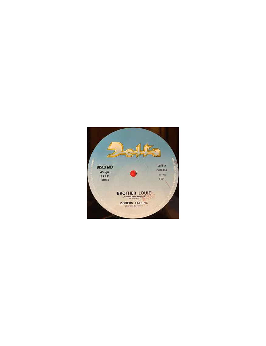 Brother Louie [Modern Talking] – Vinyl 7", 45 RPM, Single [product.brand] 1 - Shop I'm Jukebox 