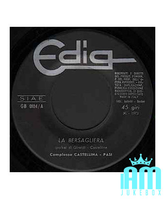 La Bersagliera La Gelataia [Complesso Castellina-Pasi,...] - Vinyl 7", 45 RPM [product.brand] 1 - Shop I'm Jukebox 