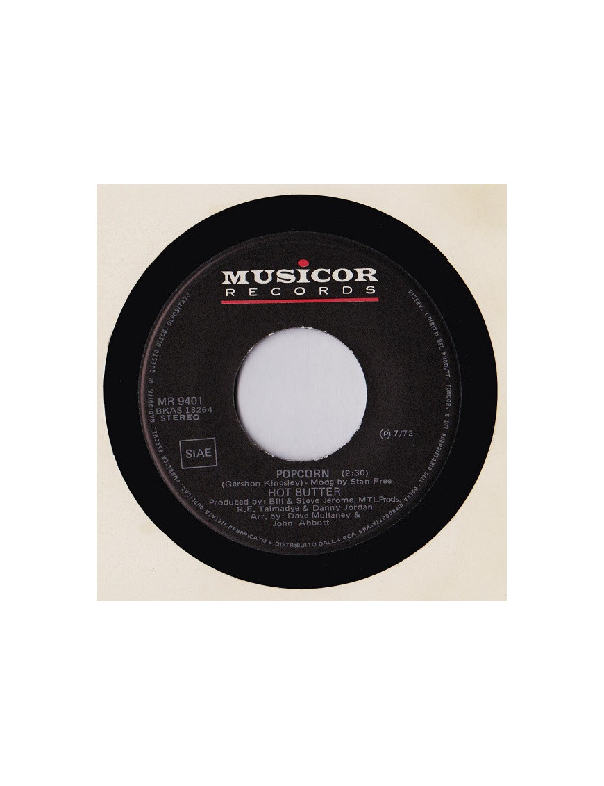 Popcorn [Hot Butter] - Vinyl 7", 45 RPM, Stereo