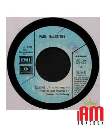 Coming Up [Paul McCartney] - Vinyle 7", 45 tours [product.brand] 1 - Shop I'm Jukebox 