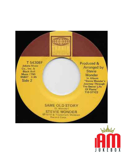 Outside My Window Same Old Story [Stevie Wonder] - Vinyl 7", 45 RPM [product.brand] 1 - Shop I'm Jukebox 