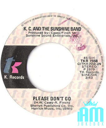 S'il vous plaît, ne partez pas [KC & The Sunshine Band] - Vinyle 7", 45 tours [product.brand] 1 - Shop I'm Jukebox 
