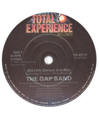 Big Fun [The Gap Band] - Vinyle 7", 45 tours, Single, Stéréo [product.brand] 1 - Shop I'm Jukebox 