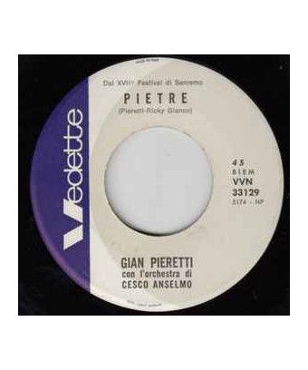 Pietre [Gian Pieretti] - Vinyle 7", 45 tours, Single [product.brand] 1 - Shop I'm Jukebox 