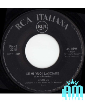 If You Want to Leave Me [Michele (6)] – Vinyl 7", 45 RPM, Mono [product.brand] 1 - Shop I'm Jukebox 