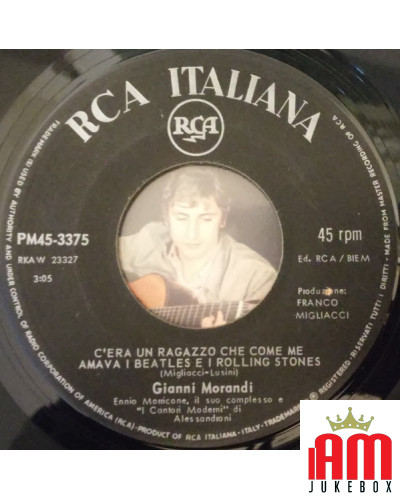 Il y avait un garçon qui, comme moi, aimait les Beatles et les Rolling Stones si je te perds aussi [Gianni Morandi] - Vinyle 7",