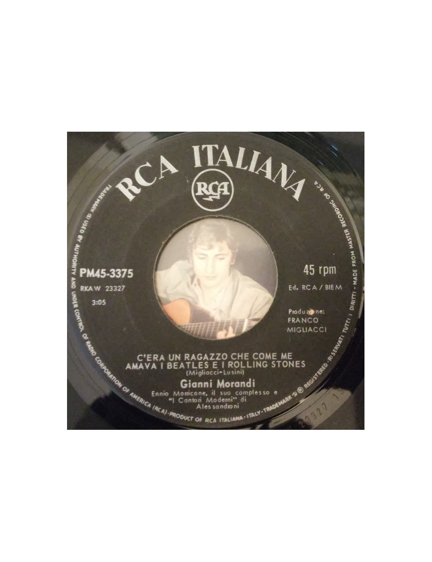 C'Era Un Ragazzo Che Come Me Amava I Beatles E I Rolling Stones   Se Perdo Anche Te [Gianni Morandi] - Vinyl 7", 45 RPM