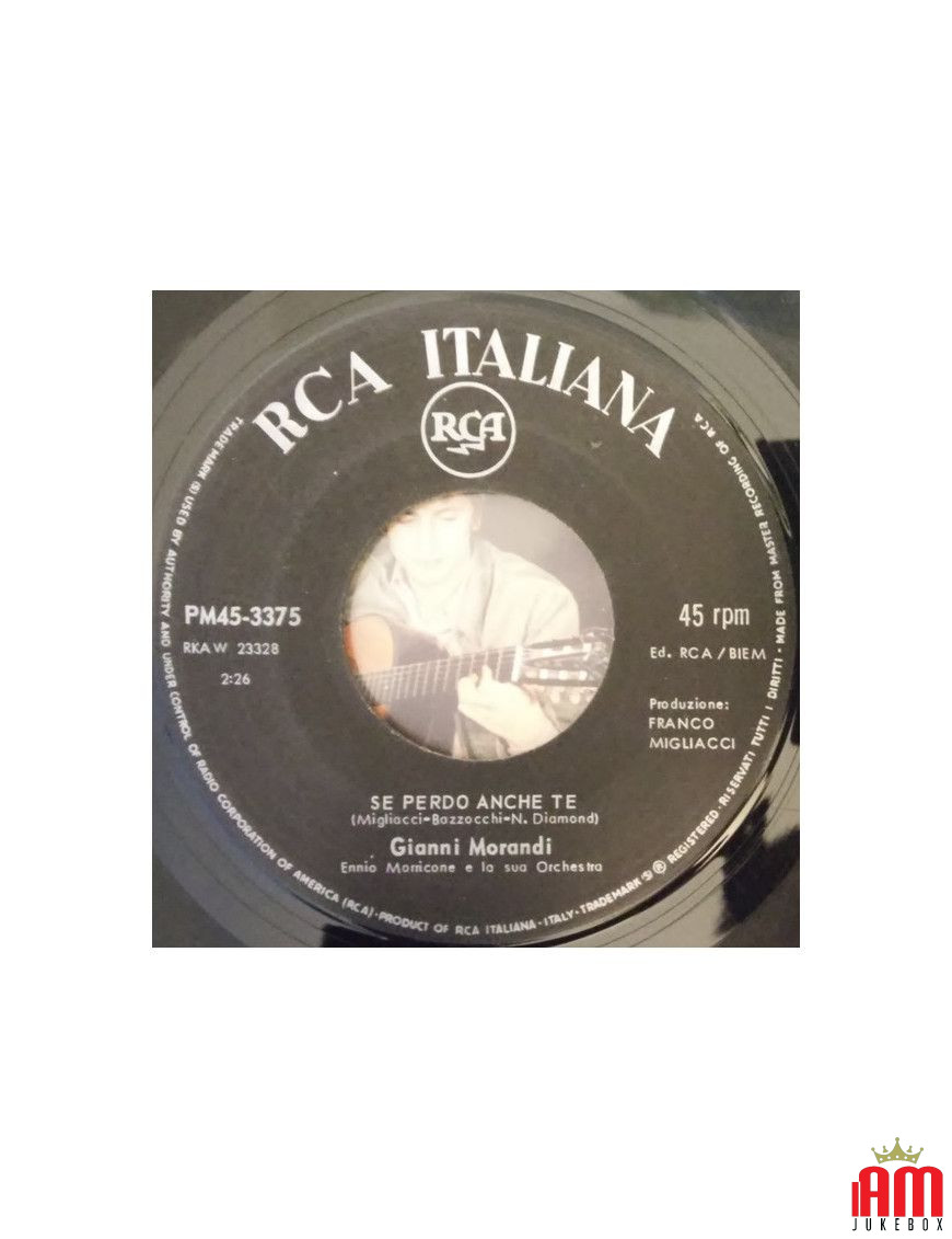 Il y avait un garçon qui, comme moi, aimait les Beatles et les Rolling Stones si je te perds aussi [Gianni Morandi] - Vinyle 7",