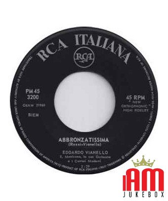 Abbronzatissima [Edoardo Vianello] - Vinyle 7", 45 RPM, Mono [product.brand] 1 - Shop I'm Jukebox 