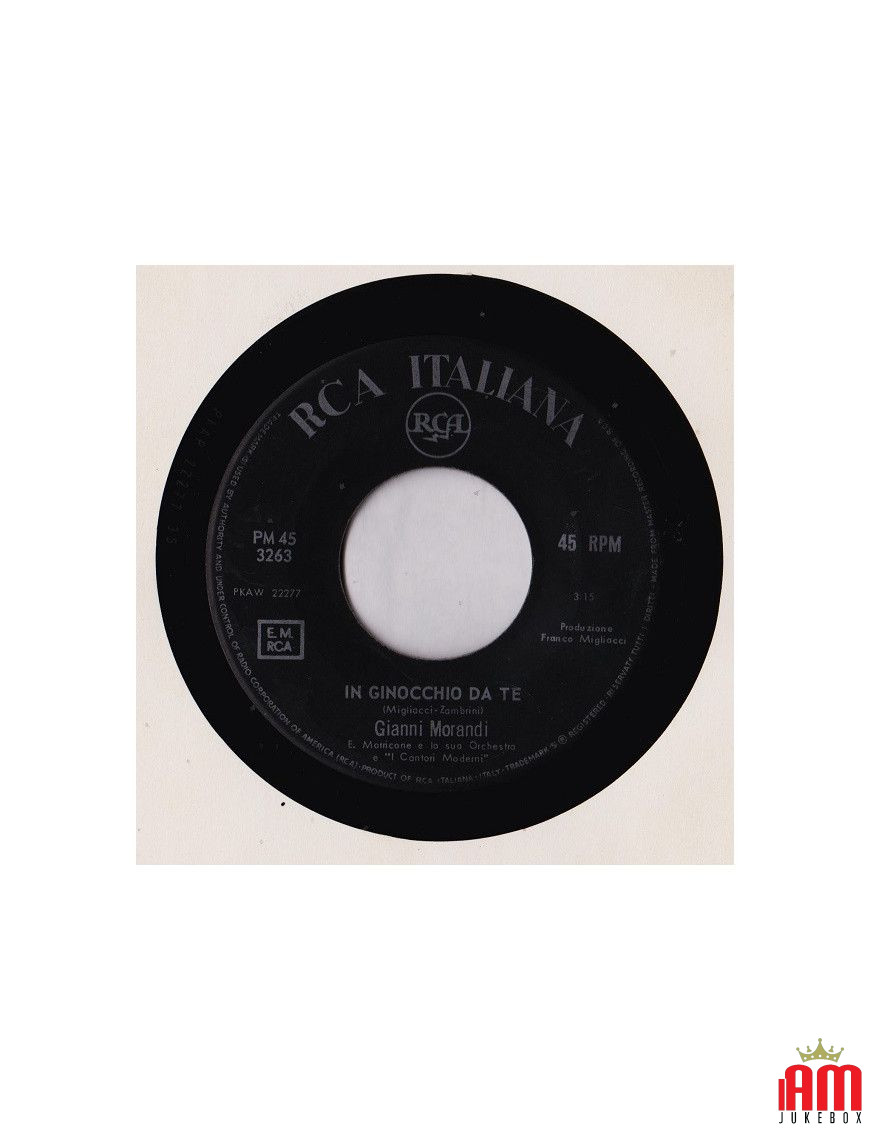 In Ginocchio Da Te [Gianni Morandi] - Vinyl 7", 45 RPM [product.brand] 1 - Shop I'm Jukebox 