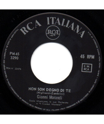 Non Son Degno Di Te [Gianni Morandi] - Vinyl 7", 45 RPM, Mono [product.brand] 1 - Shop I'm Jukebox 