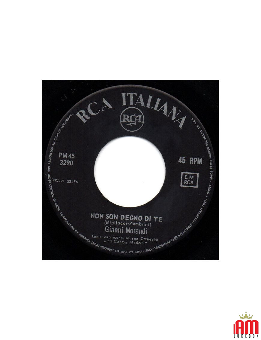 I'm Not Worthy of You [Gianni Morandi] - Vinyl 7", 45 RPM, Mono [product.brand] 1 - Shop I'm Jukebox 