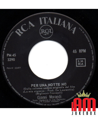 Je ne suis pas digne de toi [Gianni Morandi] - Vinyl 7", 45 RPM, Mono
