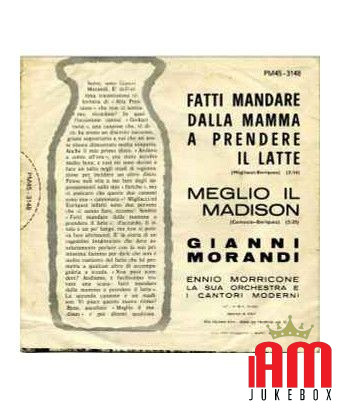 Demandez à votre mère de vous envoyer pour obtenir un meilleur lait Madison [Gianni Morandi] - Vinyl 7", 45 RPM, Mono [product.b