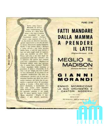 Lass dich von deiner Mutter zu Milk Better Madison schicken [Gianni Morandi] – Vinyl 7", 45 RPM, Mono [product.brand] 1 - Shop I