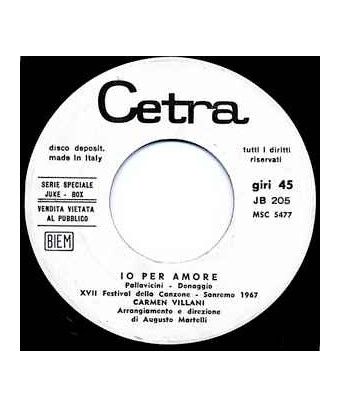 Don't Think About Me Io For Love [Claudio Villa,...] - Vinyl 7", 45 RPM, Jukebox [product.brand] 1 - Shop I'm Jukebox 