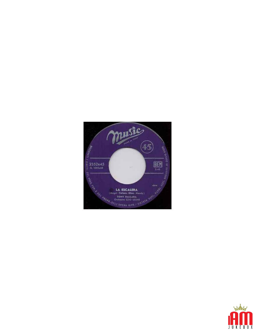 La Escalera [Tony Dallara] - Vinyl 7", 45 RPM [product.brand] 1 - Shop I'm Jukebox 