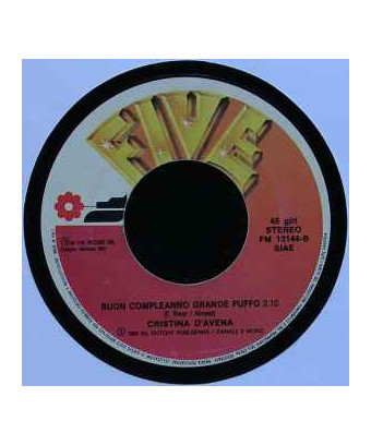 Puffa Di Qua, Puffa Di Là [Cristina D'Avena] - Vinyl 7", 45 RPM