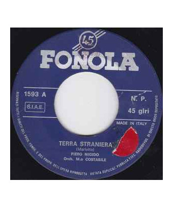 Terra Straniera   Non Ti Scordar Di Me (Partirono Le Rondini) [Piero Nigido] - Vinyl 7", 45 RPM