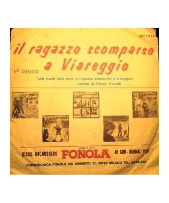 Der vermisste Junge in Viareggio – V° Disco [Franco Trincale] – Vinyl 7", 45 RPM [product.brand] 1 - Shop I'm Jukebox 