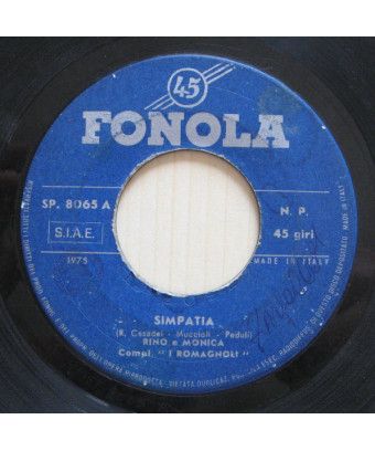 Simpatia [I Romagnoli] - Vinyle 7", 45 TR/MIN [product.brand] 1 - Shop I'm Jukebox 