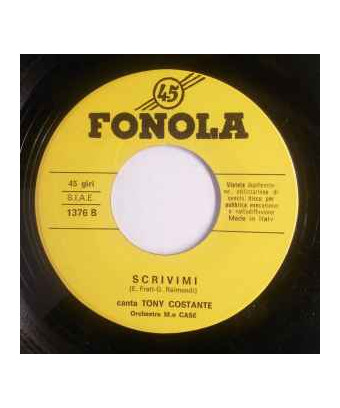 Mamma   Scrivimi [Tony Costante] - Vinyl 7", 45 RPM