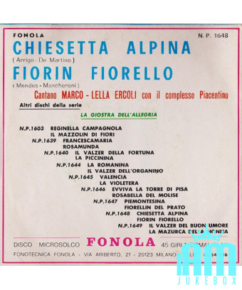 Chiesetta Alpina [Marco Ercoli,...] - Vinyl 7", 45 RPM, Réédition [product.brand] 1 - Shop I'm Jukebox 