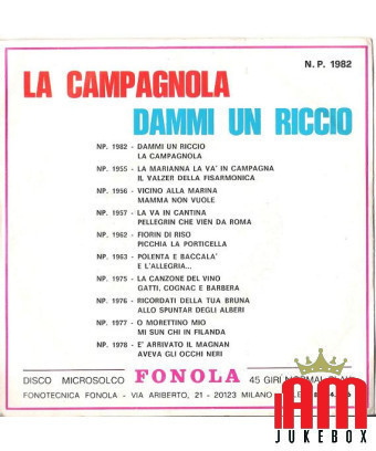 La Campagnola Dammi Un Riccio [Bruno Baudissone,...] – Vinyl 7", 45 RPM [product.brand] 1 - Shop I'm Jukebox 