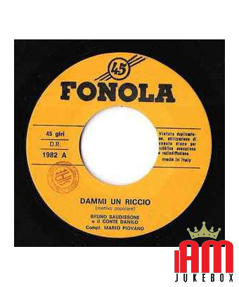 La Campagnola Dammi Un Riccio [Bruno Baudissone,...] – Vinyl 7", 45 RPM [product.brand] 1 - Shop I'm Jukebox 