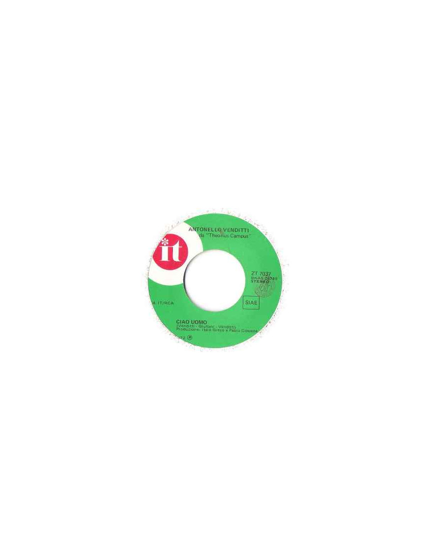 Ciao Uomo [Antonello Venditti] – Vinyl 7", 45 RPM, Stereo [product.brand] 1 - Shop I'm Jukebox 